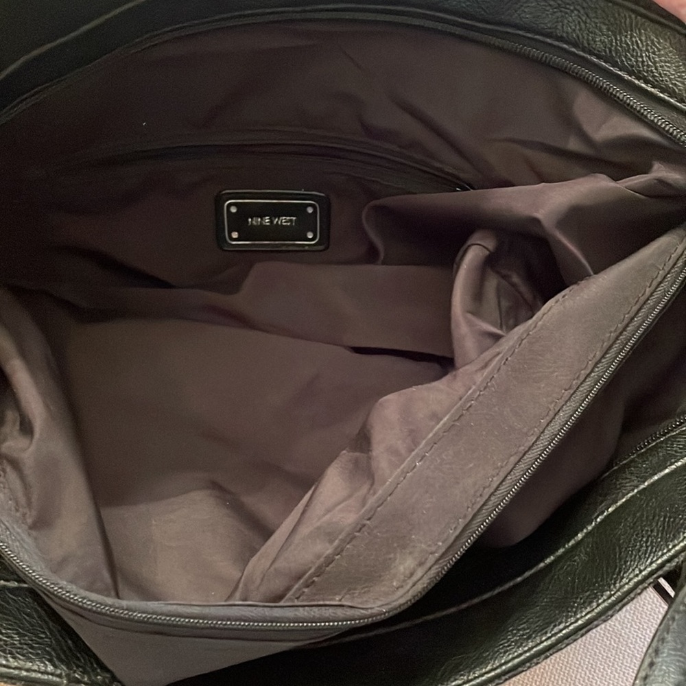 Nine West Black Tote Bag with multiple compartments - Picture 4 of 8